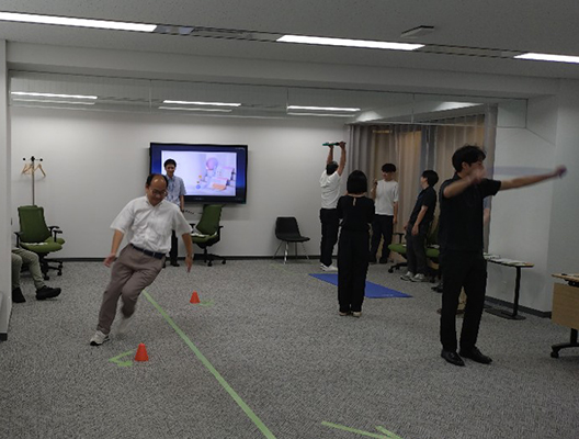 自立体力測定の様子