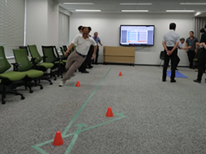 自立体力測定の様子