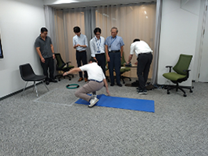 自立体力測定の様子