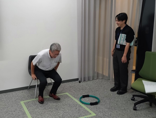 自立体力測定の様子