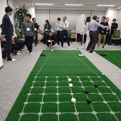運動イベント「囲碁ボール」の様子